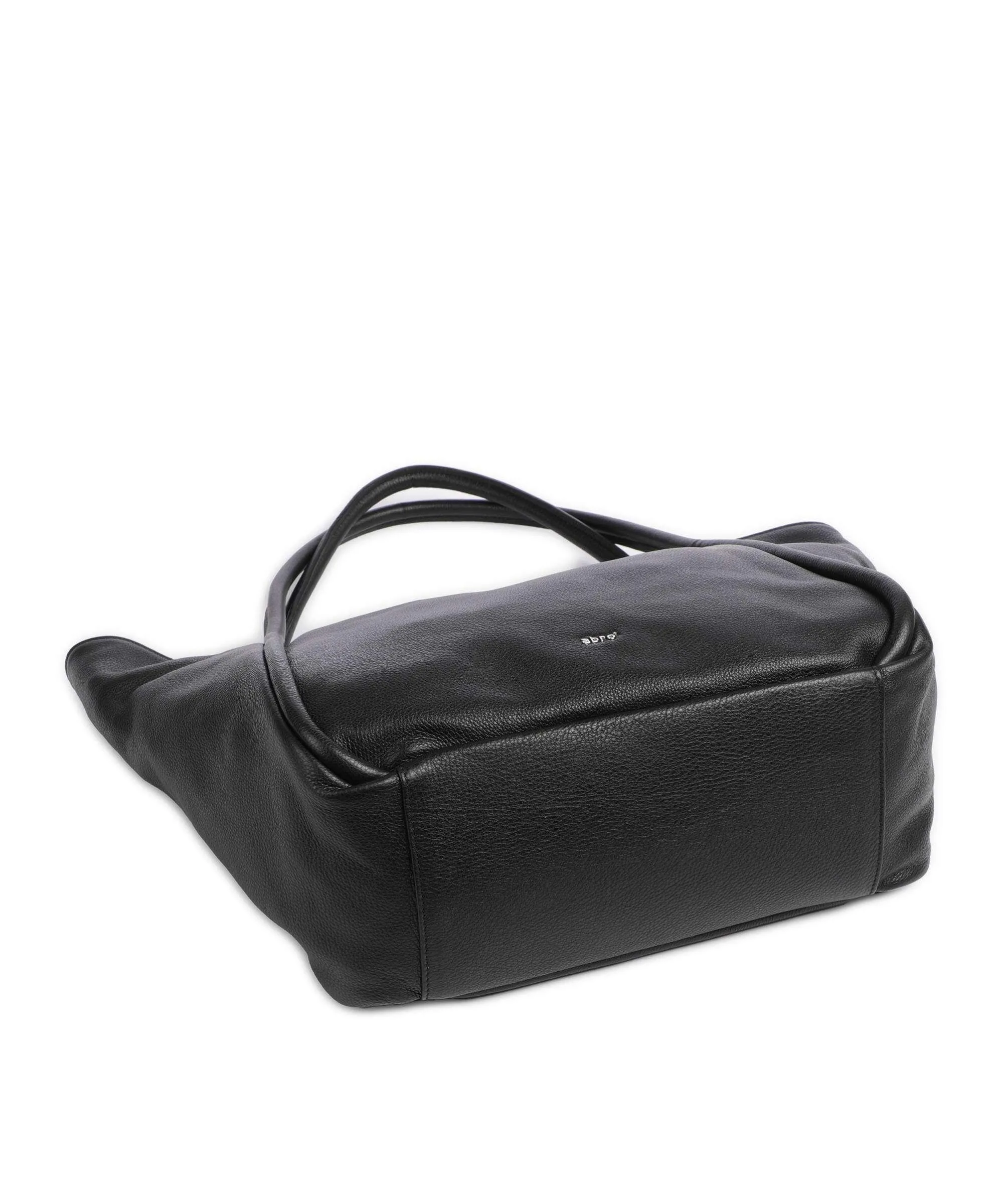  Abro Dalia Willow Borsa shopper pelle di vacchetta grana nero  
