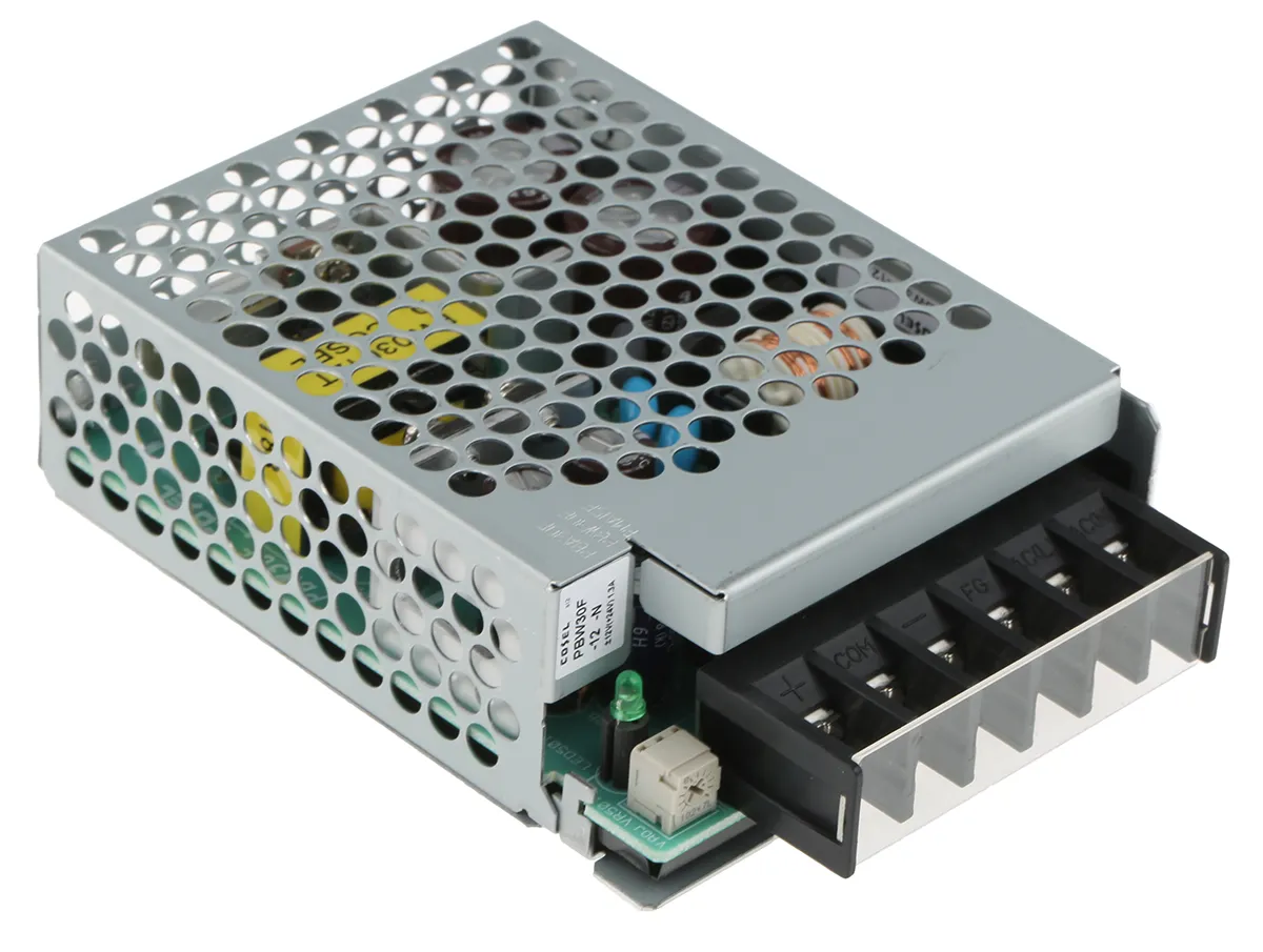 Alimentatore switching Cosel PBW30F-12-N, 31W, ingresso 110 → 370 V dc, 85 → 264 V ac, uscita ±12V cc,