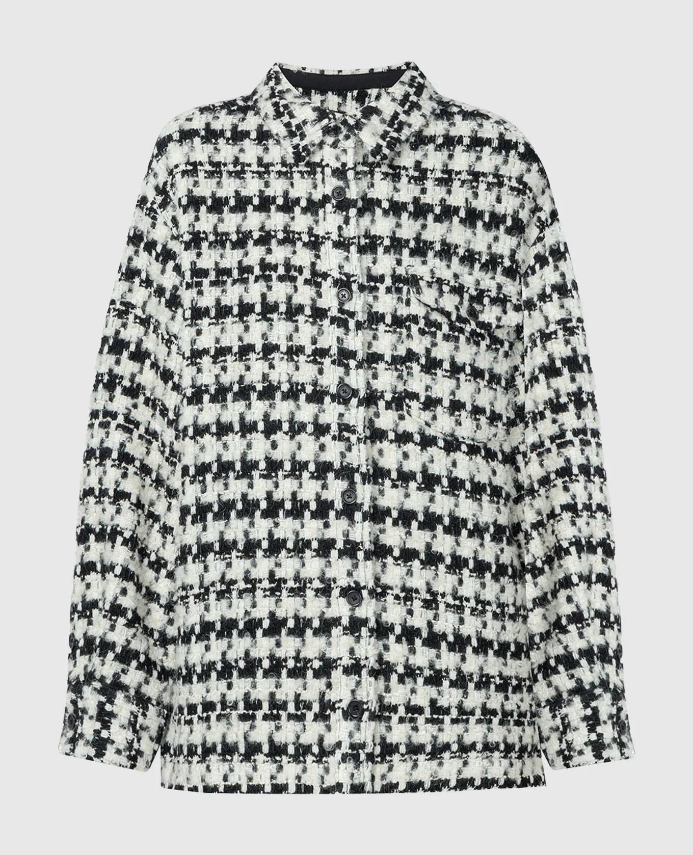 Anine Bing Camicia Sloan in tweed con lurex A017785077