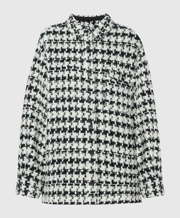Anine Bing Camicia Sloan in tweed con lurex A017785077
