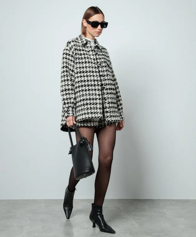 Anine Bing Camicia Sloan in tweed con lurex A017785077