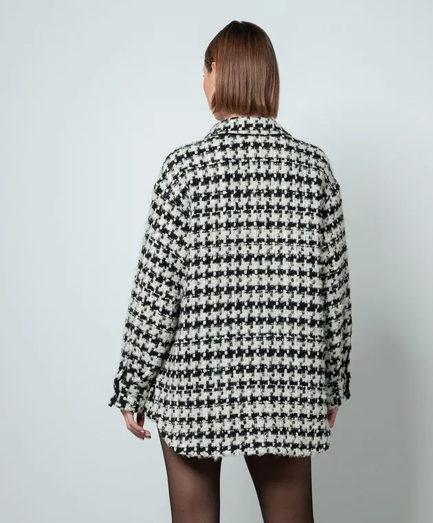 Anine Bing Camicia Sloan in tweed con lurex A017785077