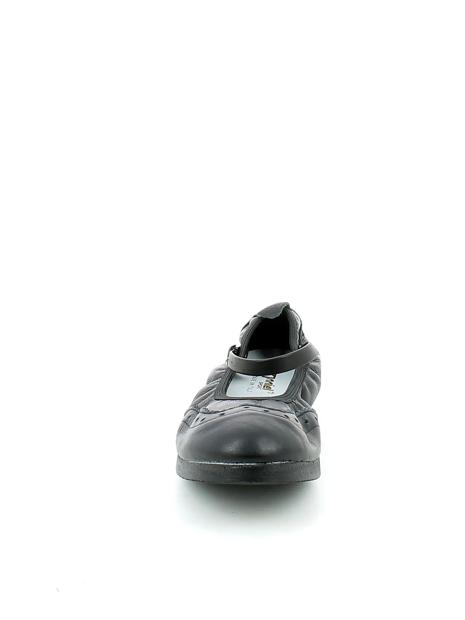 Anniel Sport  Scarpe da Boogie in pelle nera con cinturino 