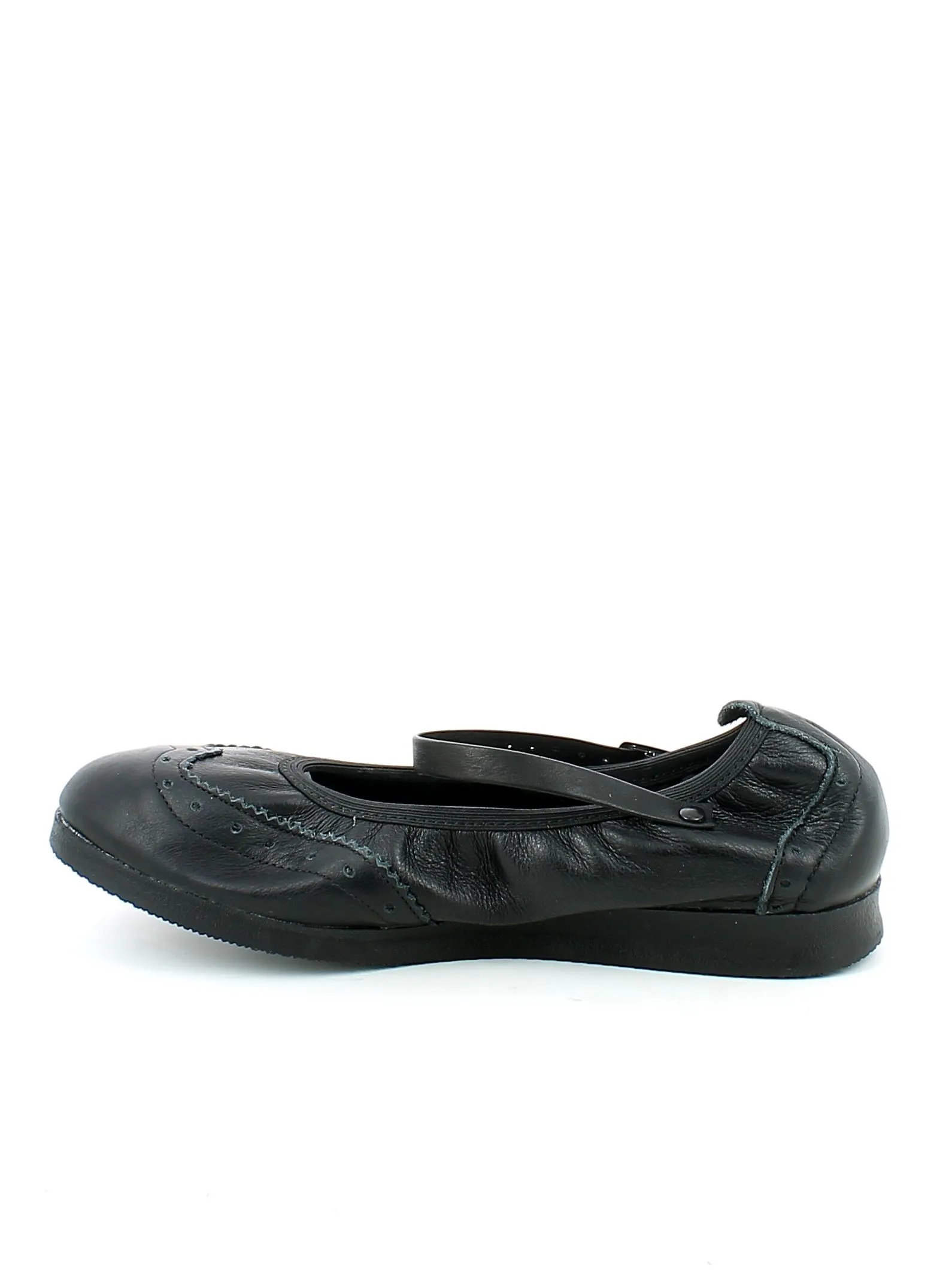 Anniel Sport  Scarpe da Boogie in pelle nera con cinturino 