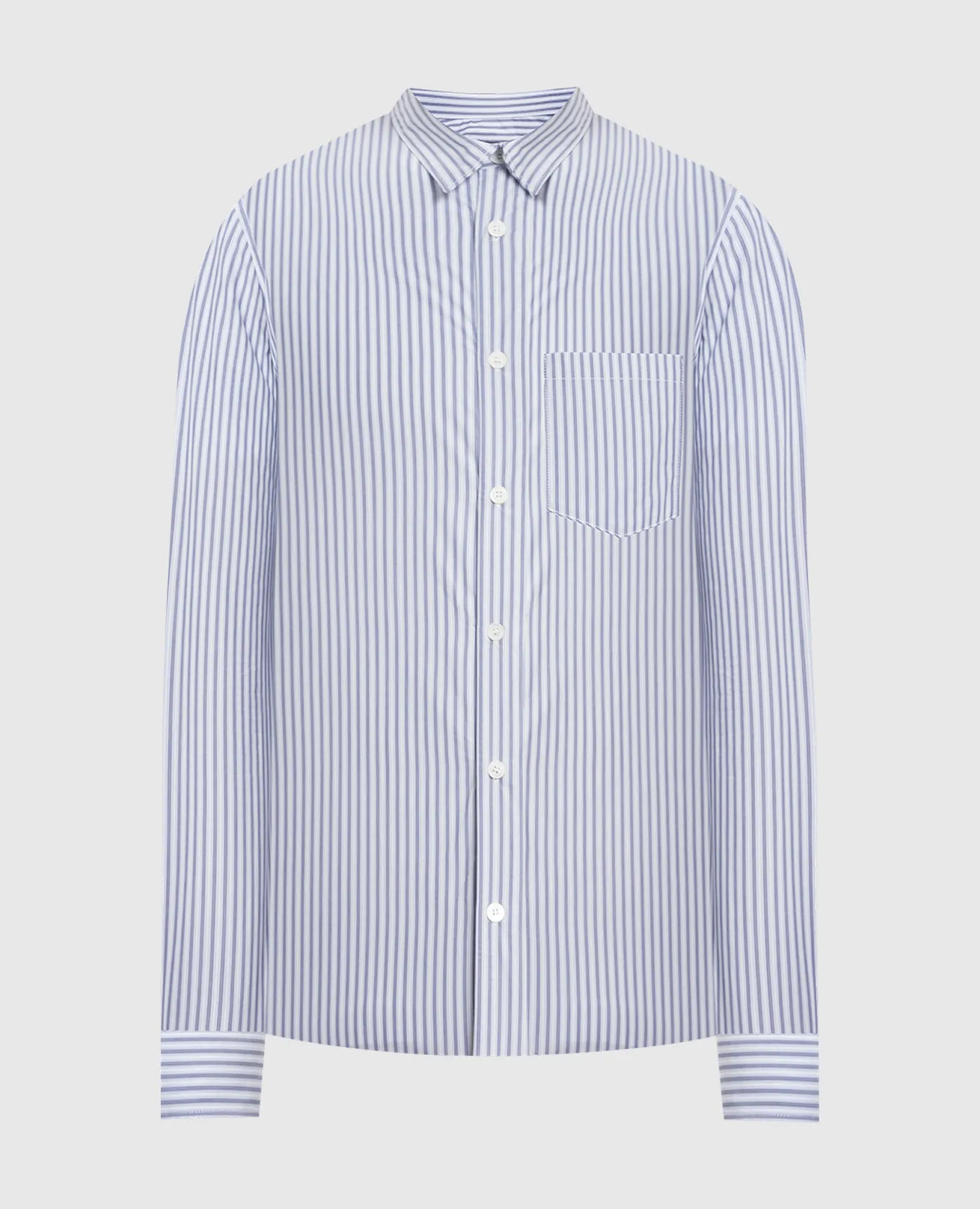 A.P.C Camicia Clément a righe blu COGESH12512