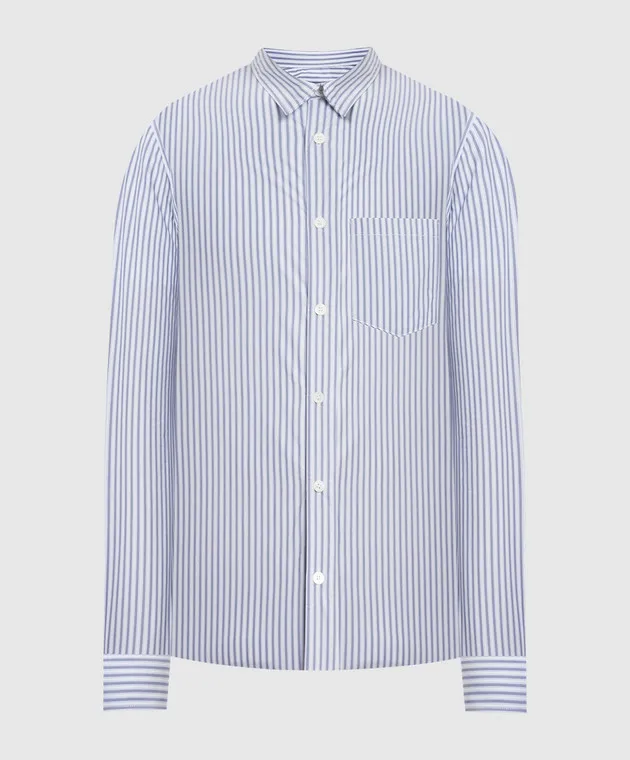 A.P.C Camicia Clément a righe blu COGESH12512