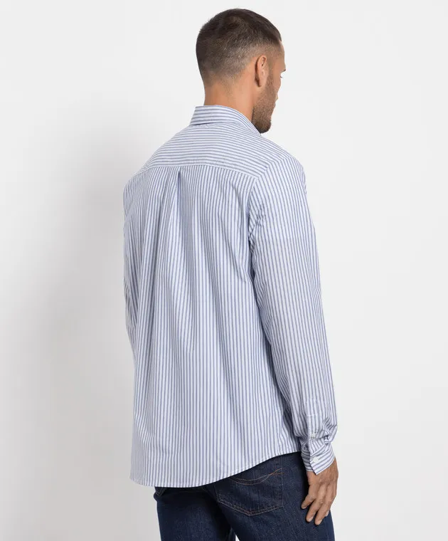 A.P.C Camicia Clément a righe blu COGESH12512