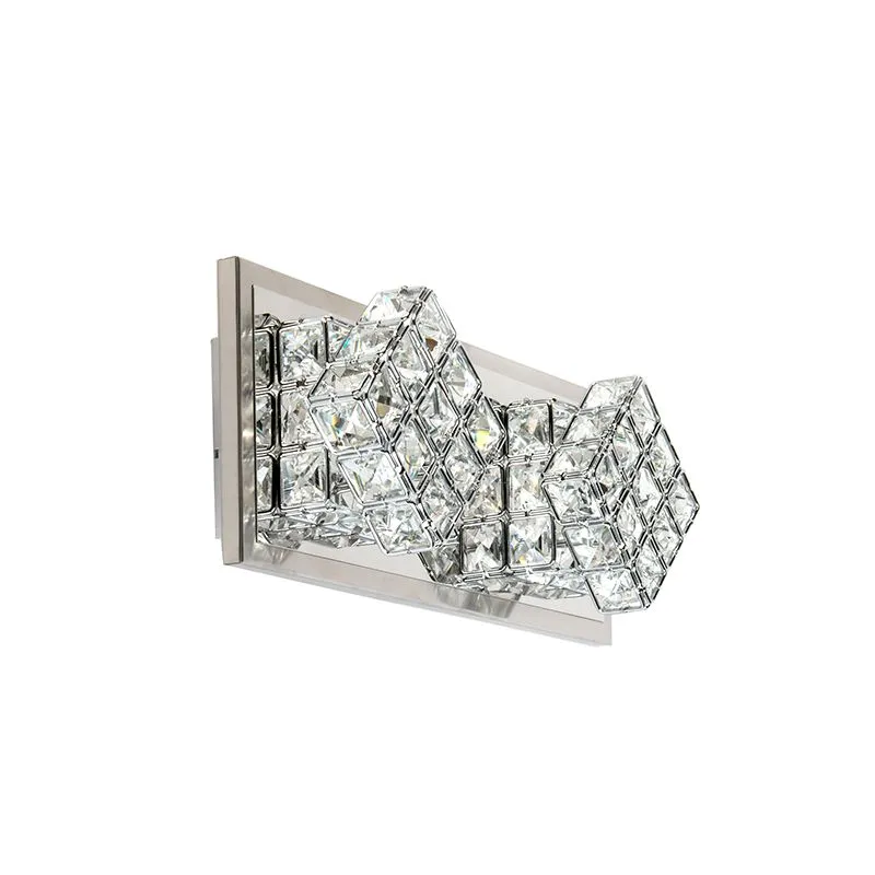 Applique design cromo incl. LED 2 luci - WAFFLE