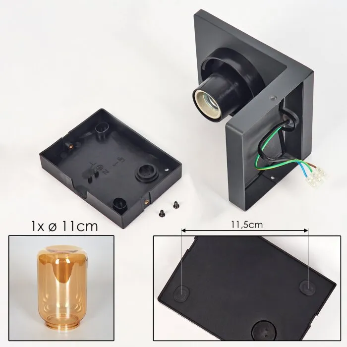 Aquin Applique da esterno Antracite, 1-Luce
