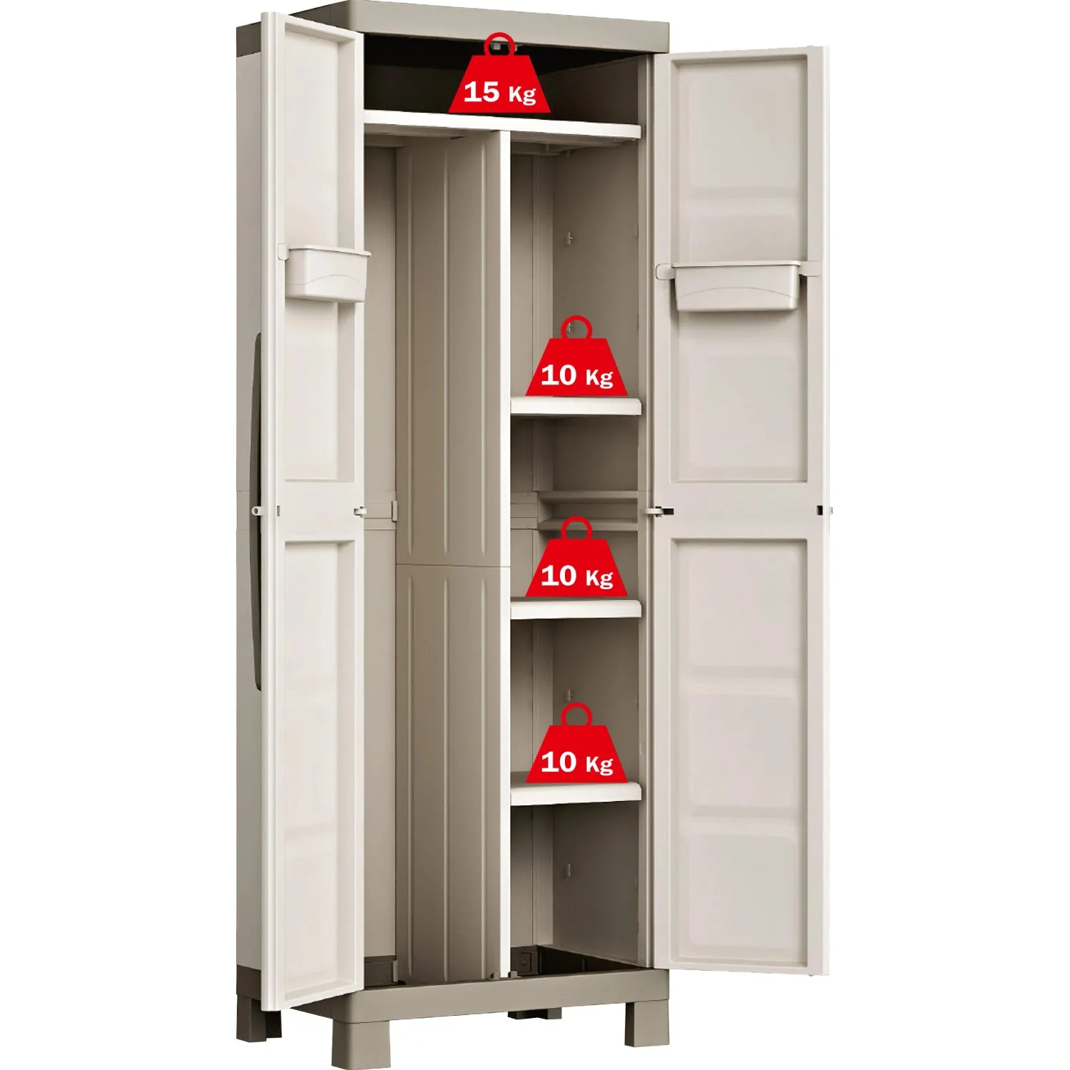 Armadio da esterno alto KIS Excellence in resina portascope 45x65x182 cm