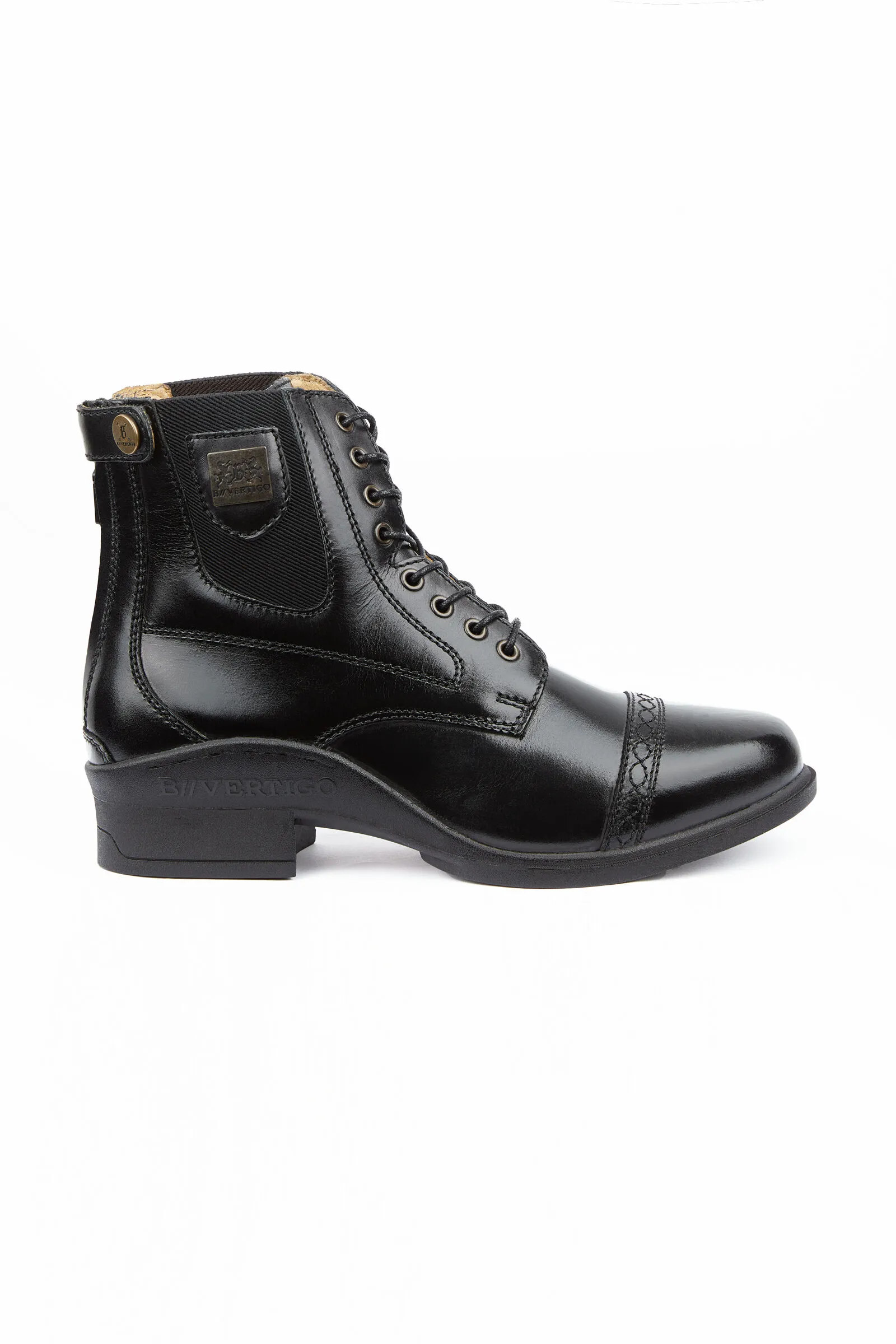 B Vertigo Jupiter Stivali Jodhpur in pelle con lacci sul davanti da donna