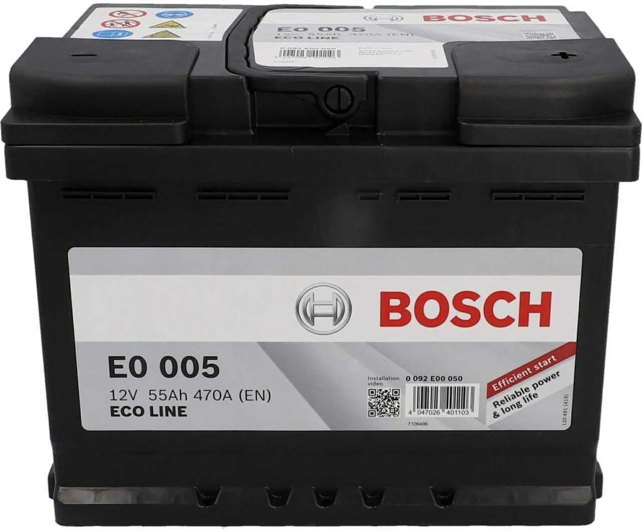 Batteria per Auto Bosch PB 55AH 470A E0 005 