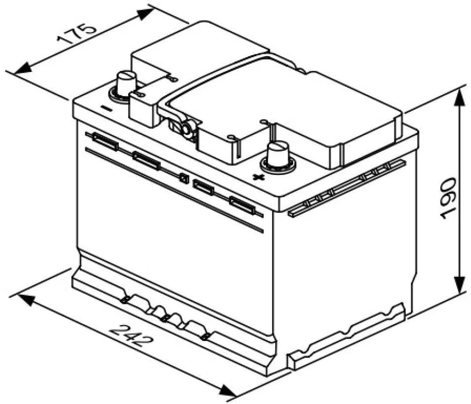 Batteria per Auto Bosch PB 55AH 470A E0 005 