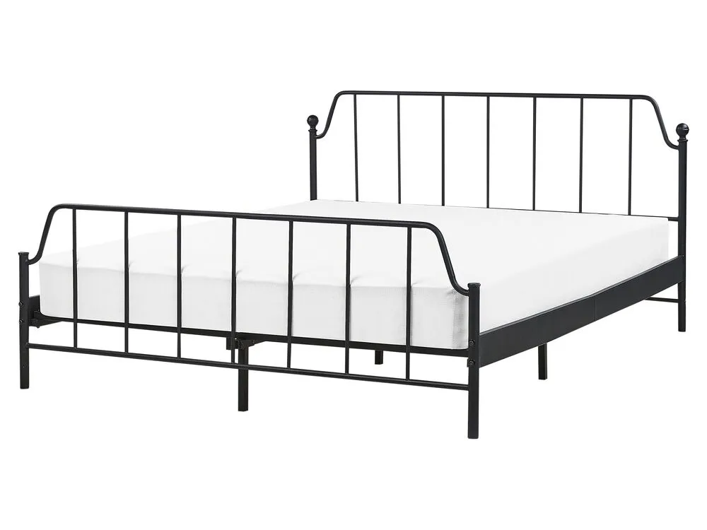 Bed Metal MAURESSAC 160 x 200 cm (EU King Size) Black
