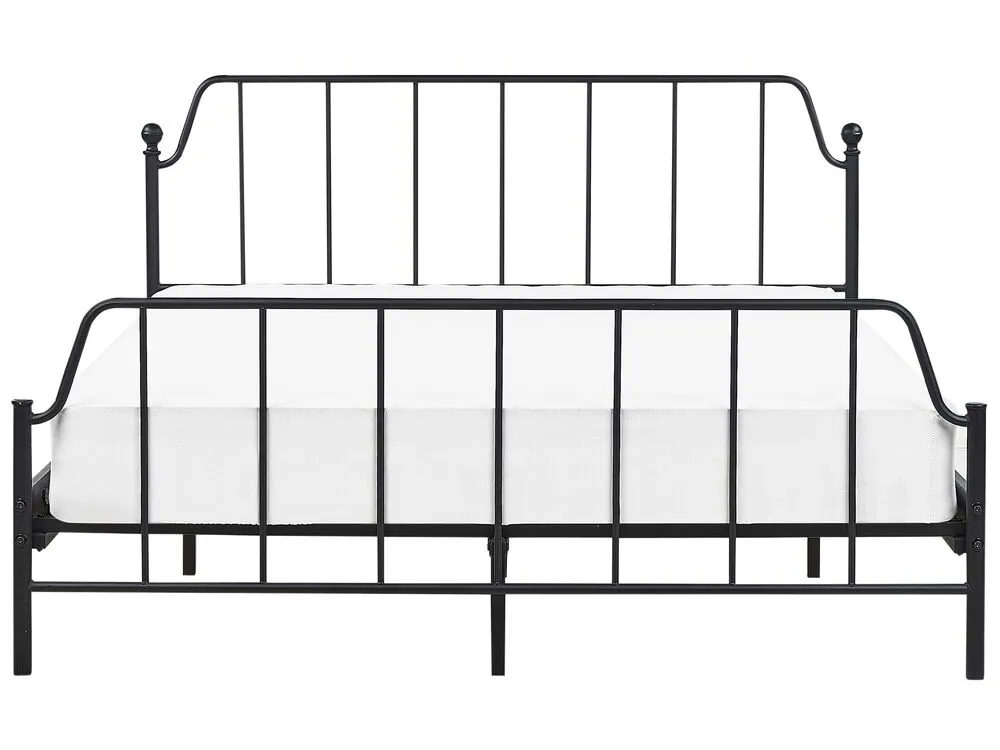 Bed Metal MAURESSAC 160 x 200 cm (EU King Size) Black
