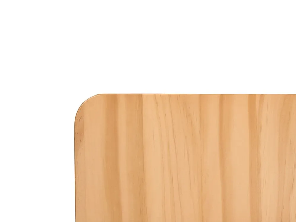Bed Wood BONNAC 90 x 200 cm (EU Single) Light Brown