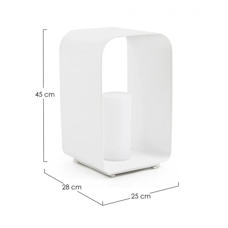 Bizzotto outdoor Lampada led c-p. Ridley bianca yk11 h45
