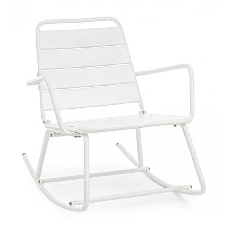 Bizzotto outdoor Poltrona dondolo Lillian bianca