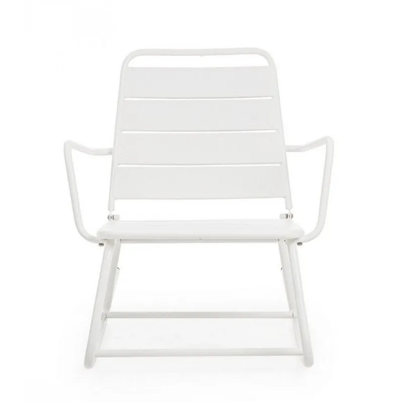 Bizzotto outdoor Poltrona dondolo Lillian bianca