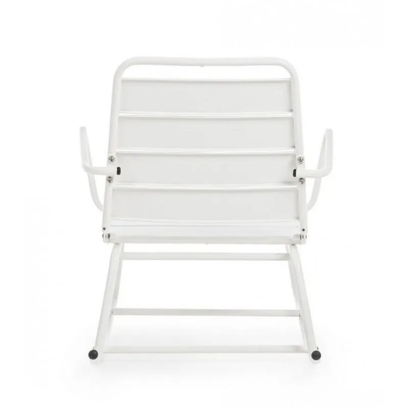 Bizzotto outdoor Poltrona dondolo Lillian bianca