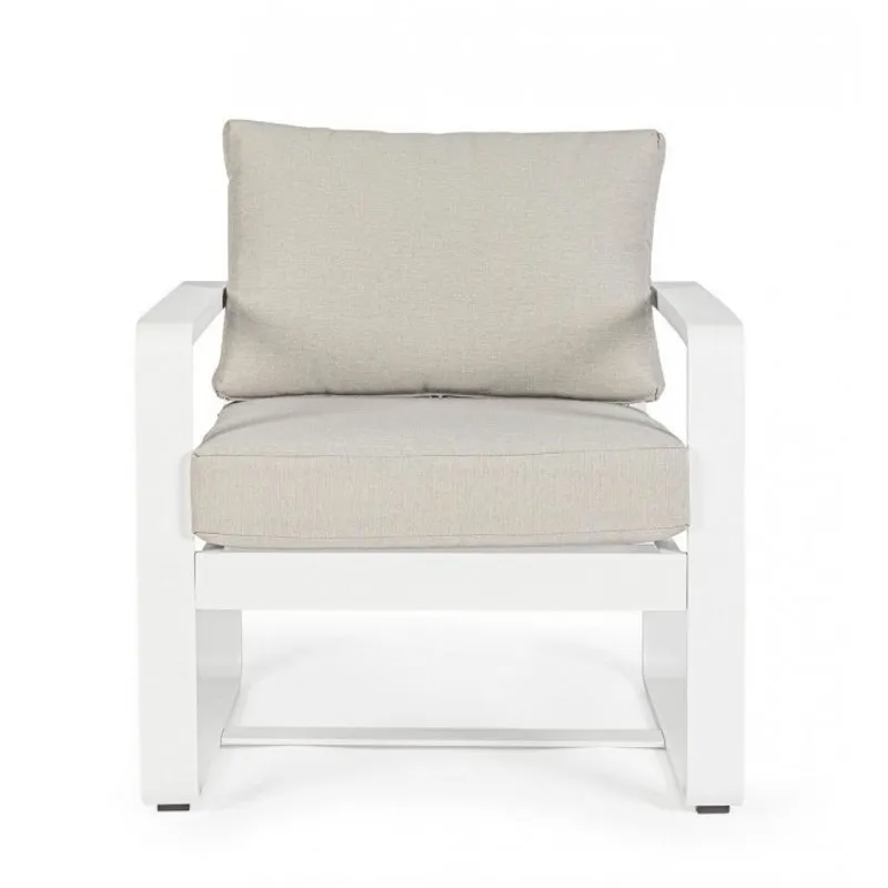 Bizzotto outdoor Set da 2 poltrone con cuscini Merrigan bianco yk11