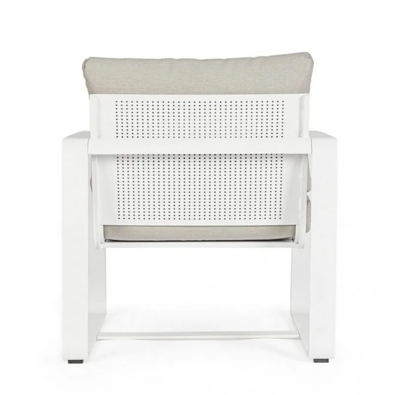 Bizzotto outdoor Set da 2 poltrone con cuscini Merrigan bianco yk11