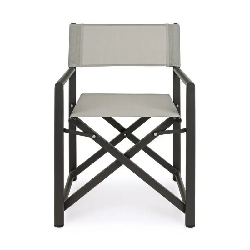 Bizzotto outdoor Set da 2 sedie regista Taylor grigio scuro/bone