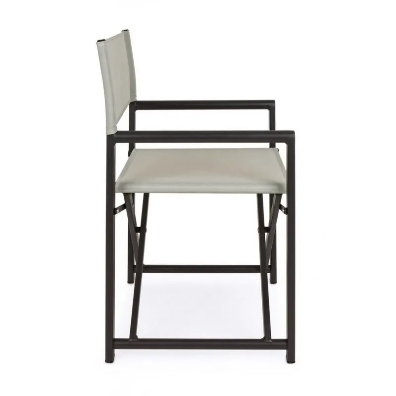 Bizzotto outdoor Set da 2 sedie regista Taylor grigio scuro/bone