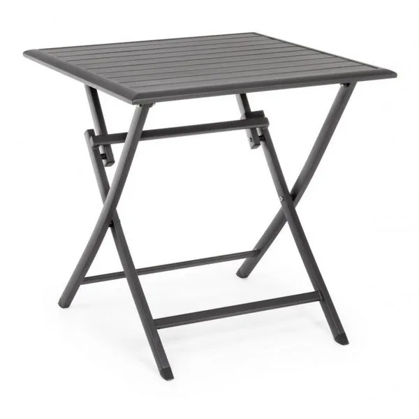Bizzotto outdoor Tavolo pieghevole Elin 70x70 antracite lh32
