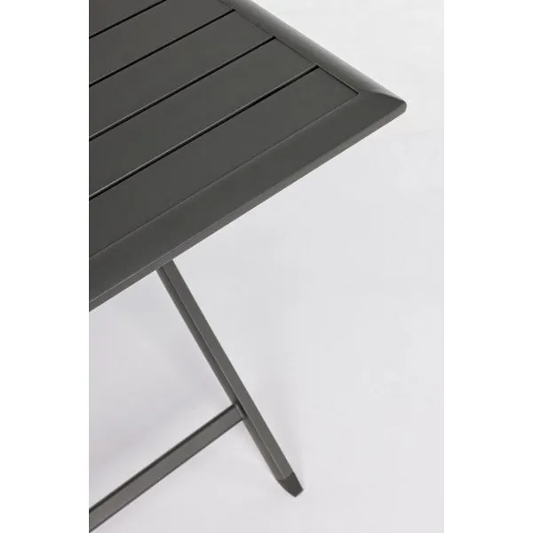 Bizzotto outdoor Tavolo pieghevole Elin 70x70 antracite lh32