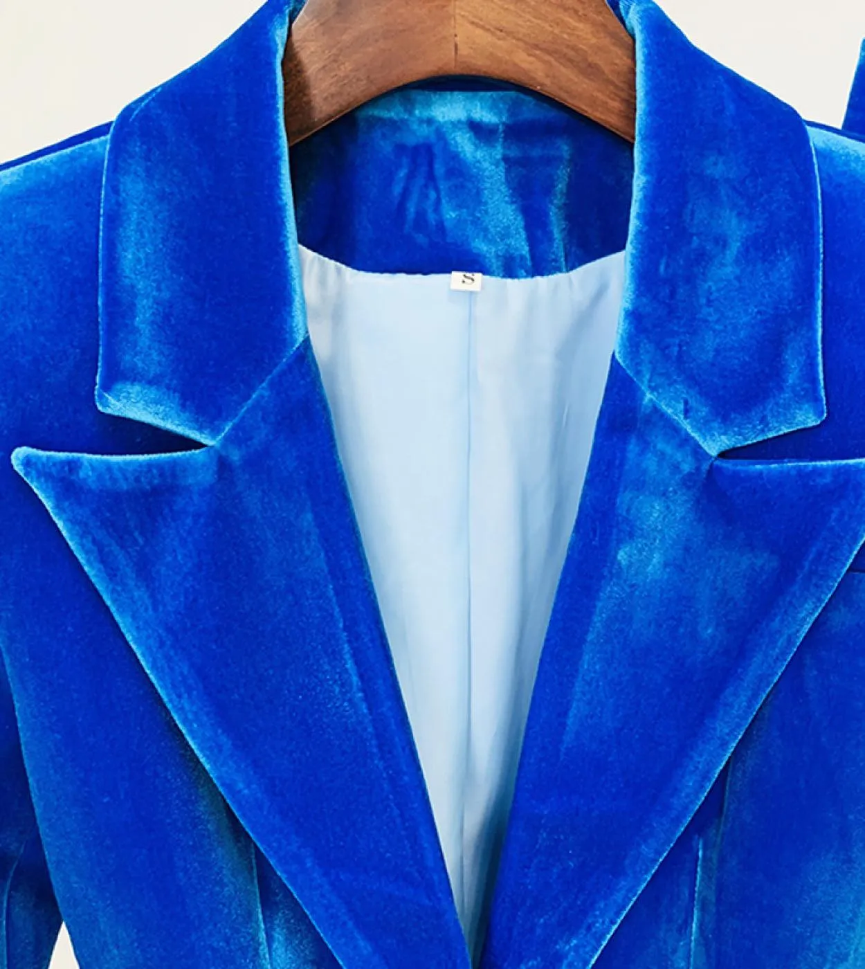 Blazer in velluto tailleur pantalone blu nero donna 2022 autunno inverno nuova giacca con un bottone pantaloni svasati set due p