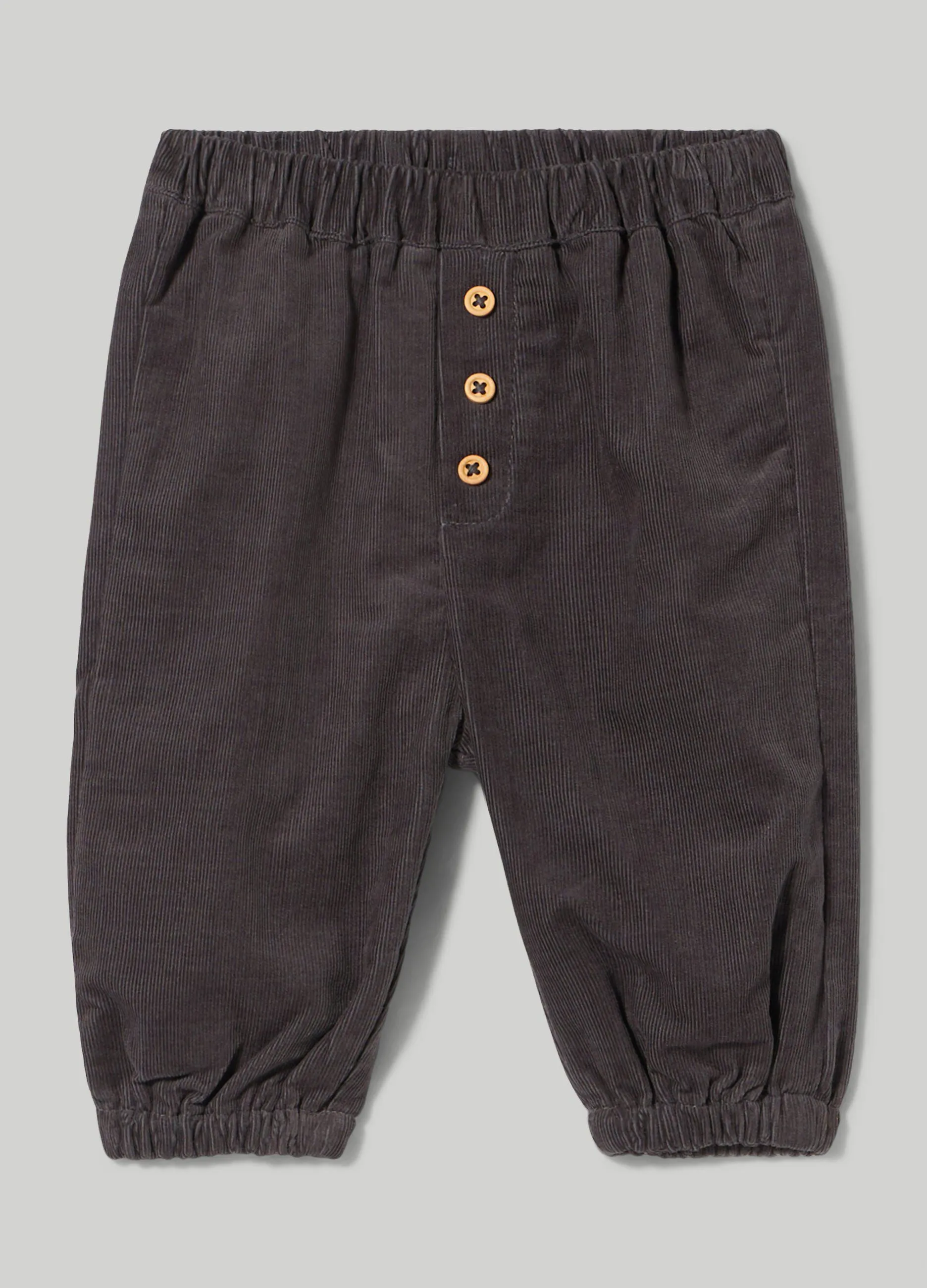 BLUKIDS  Pantaloni in corduroy di puro cotone neonato