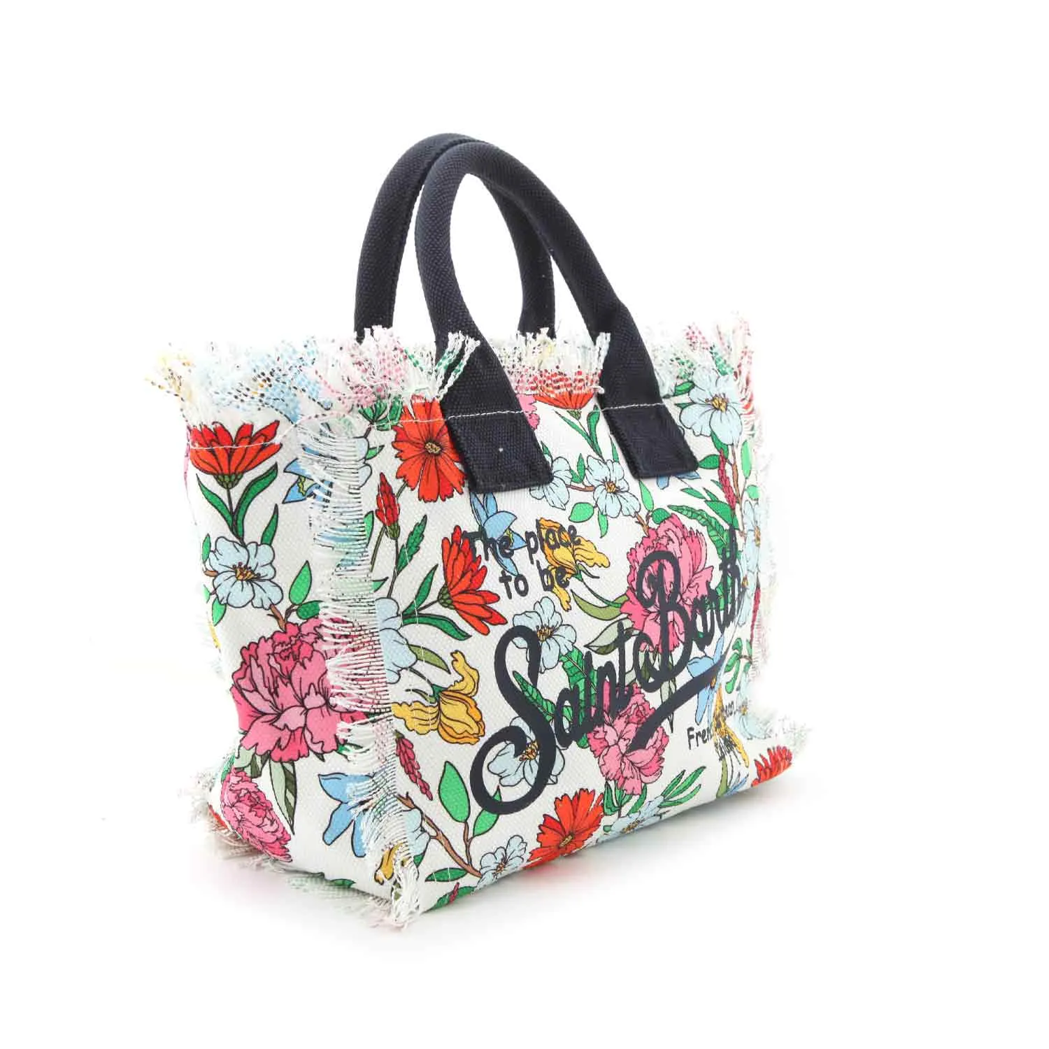 Borsa A Mano Colette Foloreale Con Manici Blu
