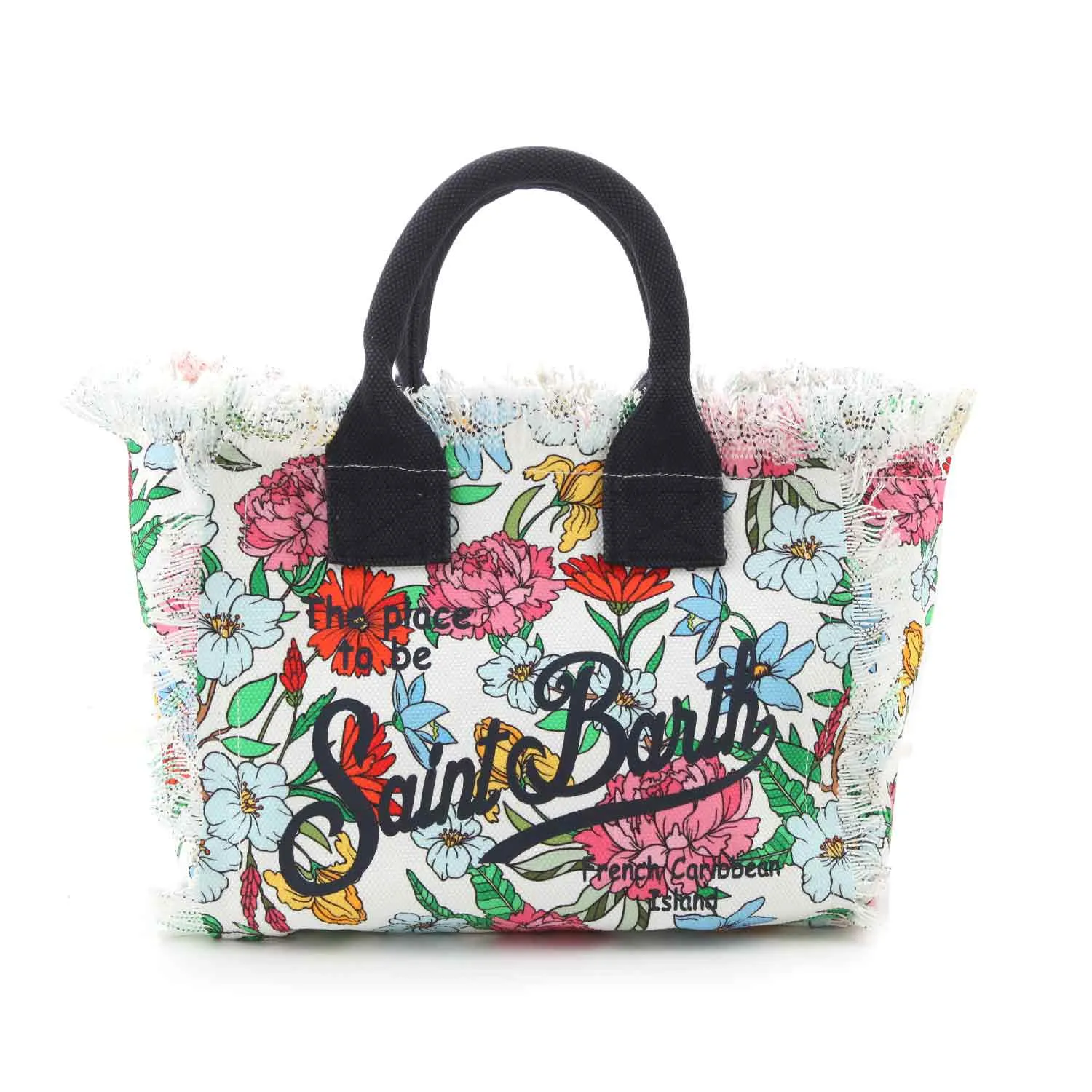 Borsa A Mano Colette Foloreale Con Manici Blu