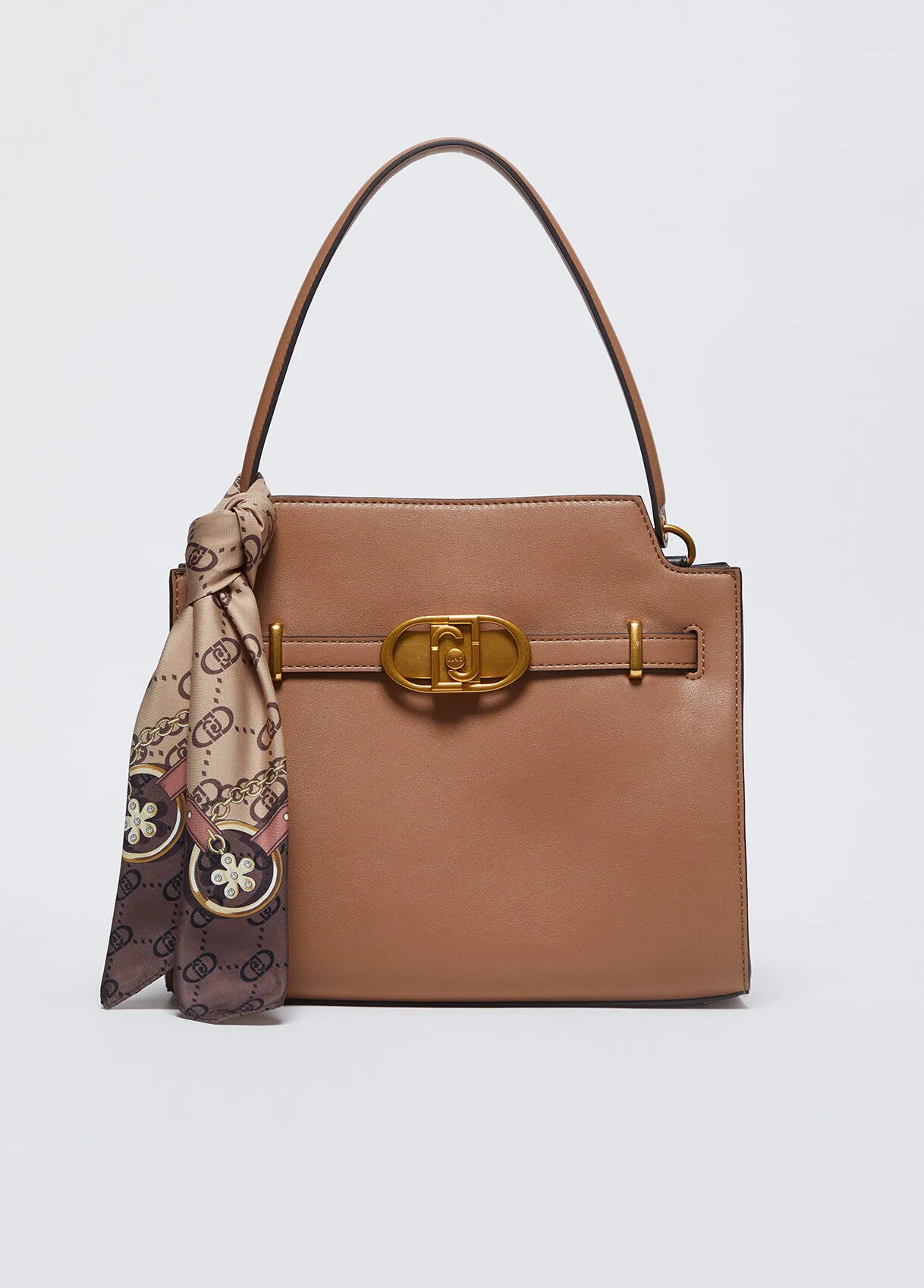 Borsa a mano con foulard