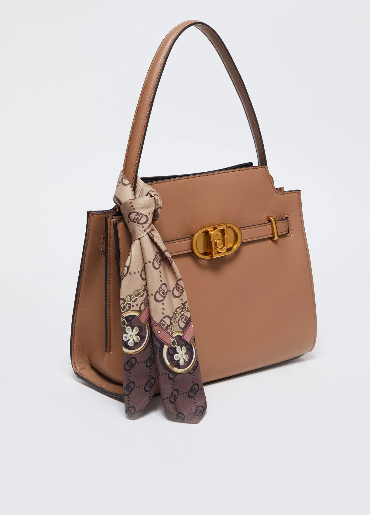Borsa a mano con foulard