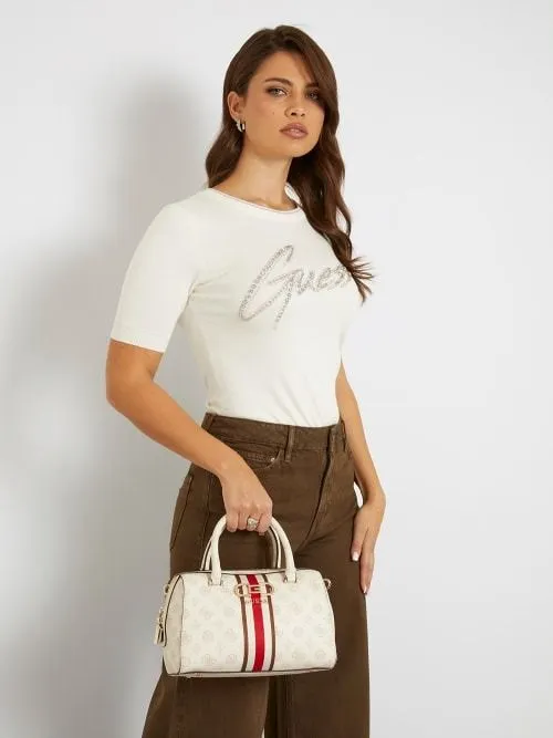 Borsa a mano nelka 4g logo peony guess