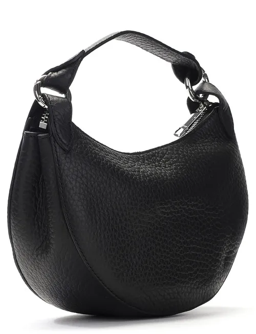 Borsa a mano Orciani Dumpling Soft in pelle nera