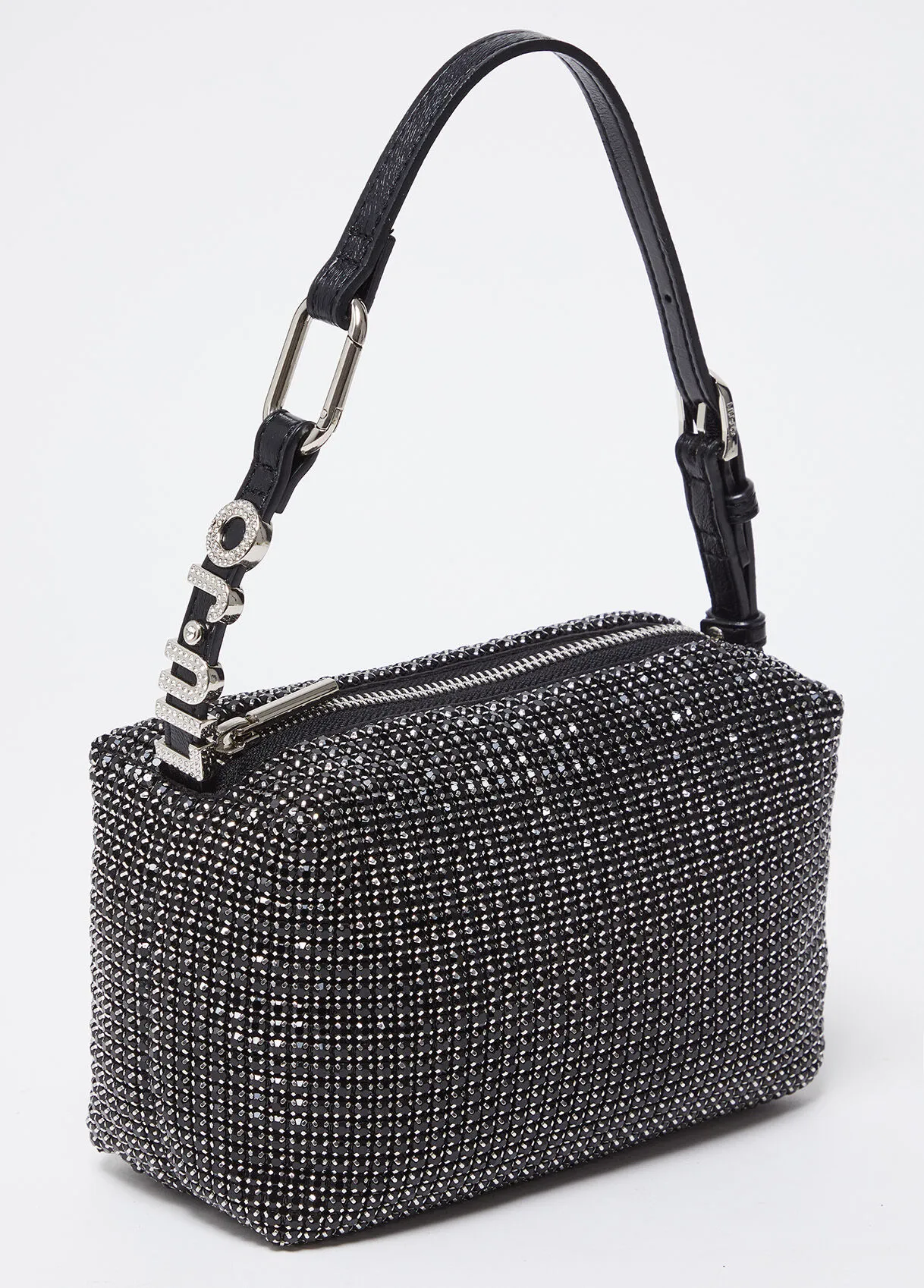 Borsa a spalla con strass
