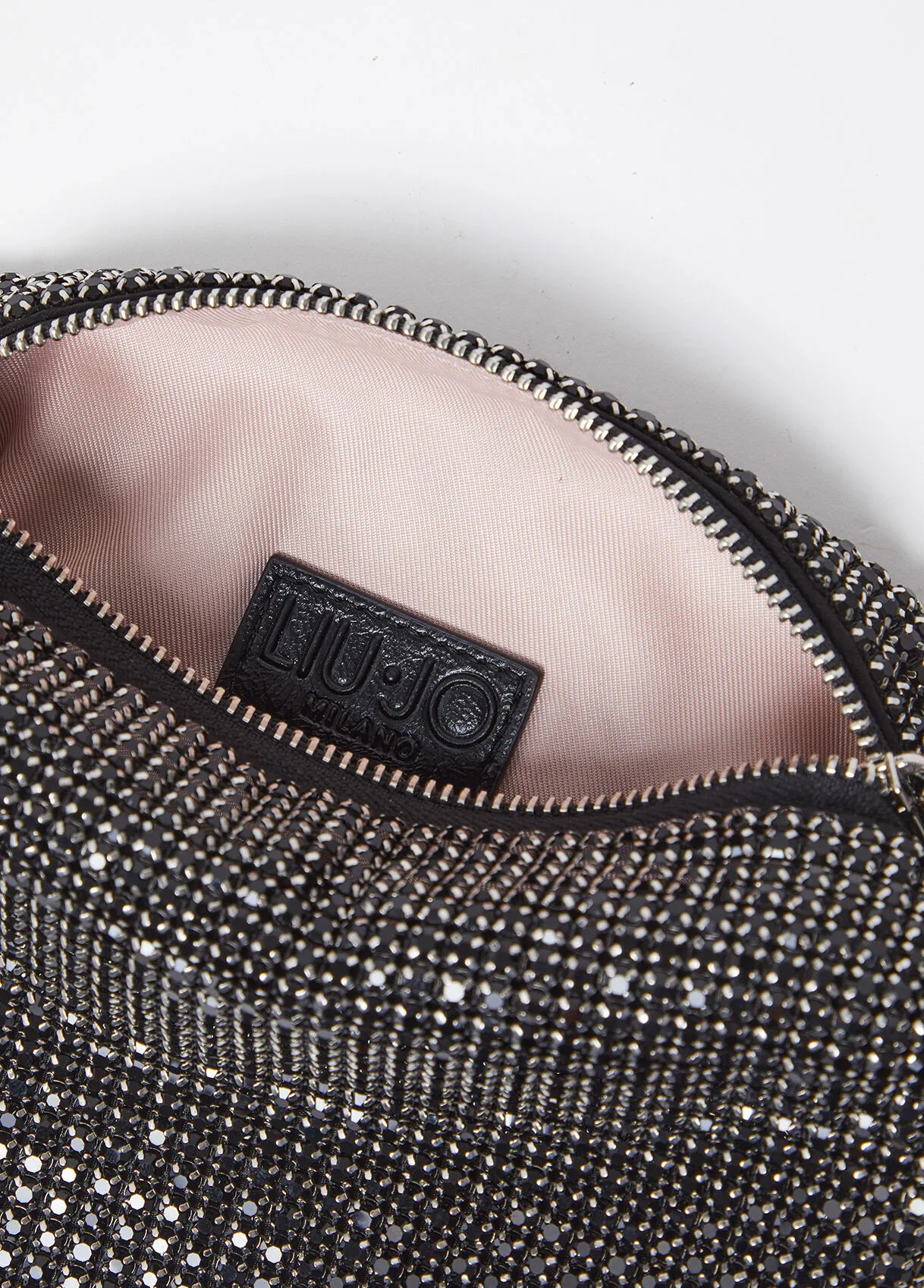 Borsa a spalla con strass