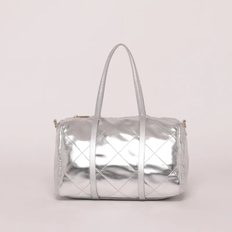 BORSA BOWLING TRAPUNTATA ARGENTO