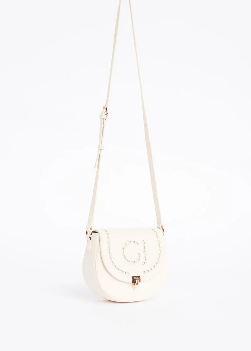 Borsa crossbody con logo ricamato