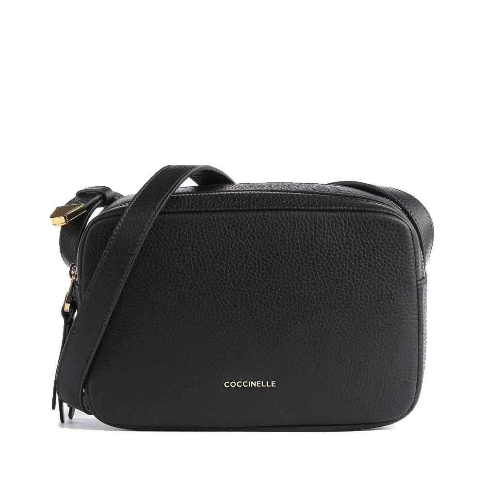 Borsa Donna a Tracolla COCCINELLE in Pelle linea Gleen colore Nero