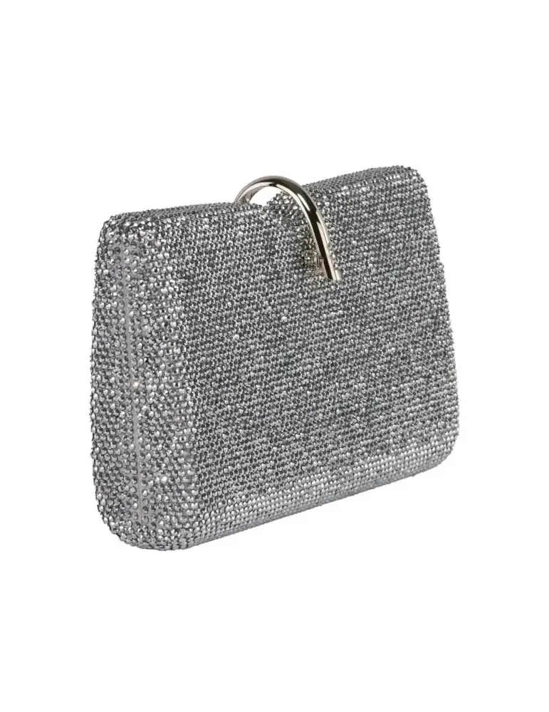 Borsa gioiello grande argento con gancio ad U Anna Cecere