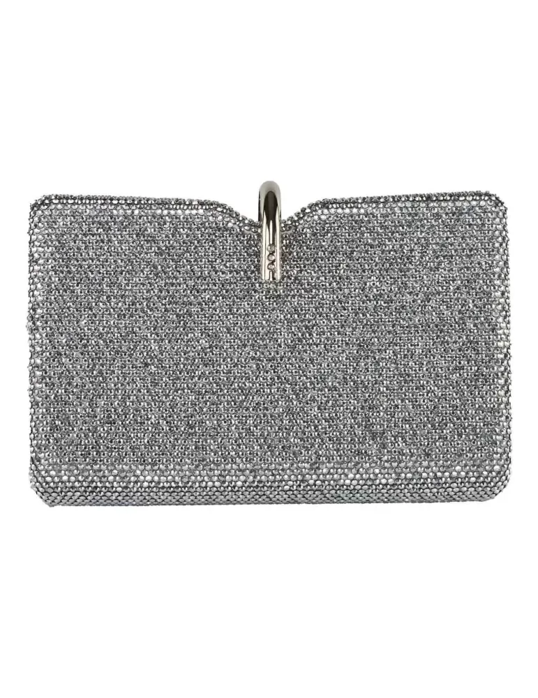 Borsa gioiello grande argento con gancio ad U Anna Cecere