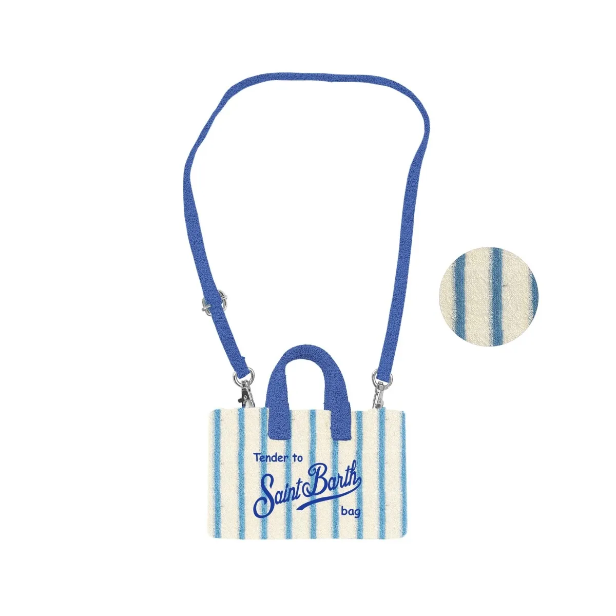 Borsa Phone Bag A Righe In Spugna