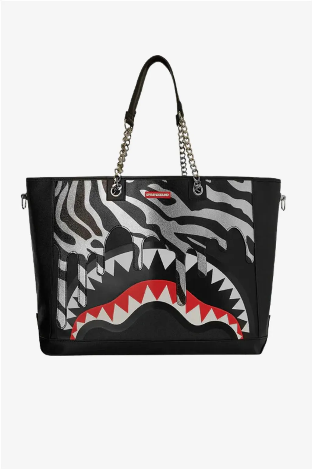 Borsa shopper nera Sprayground Zebra drip private island 6594