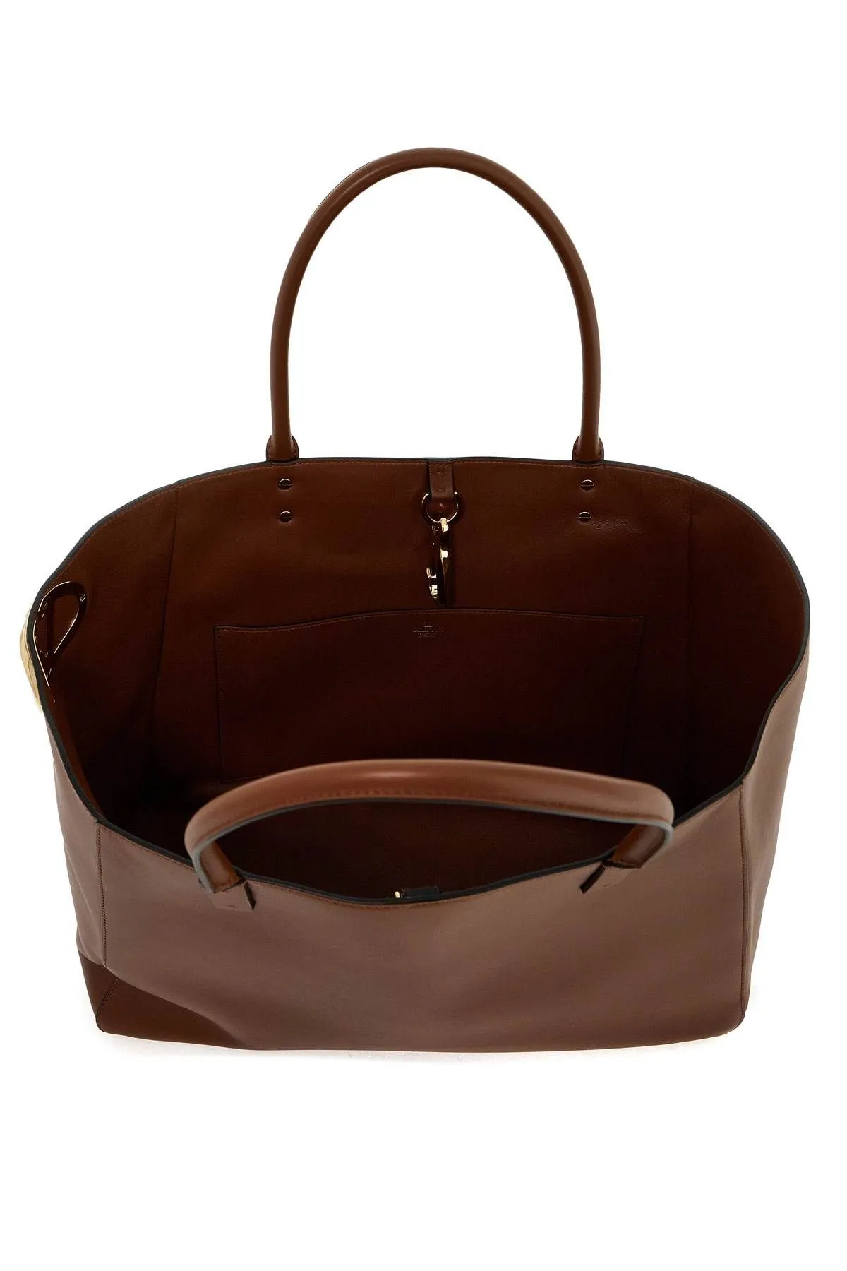 Borsa tote VLogo Side in pelle