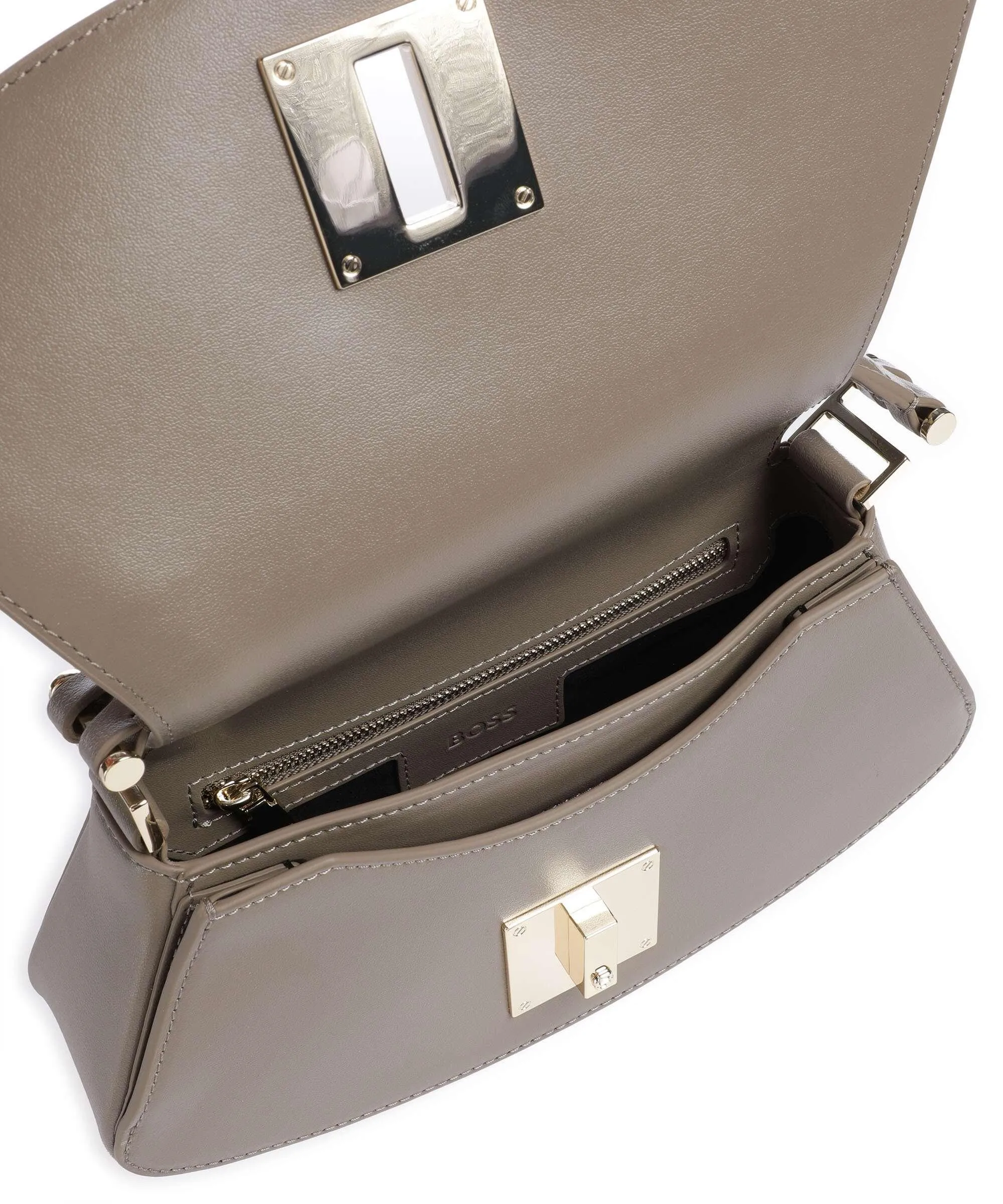 BOSS Ariell Borsa a mano pelle di vacchetta liscia taupe  