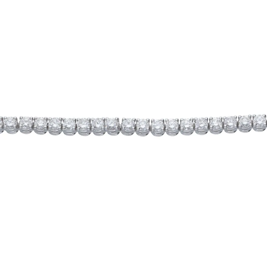 Bracciale tennis in oro bianco con diamanti